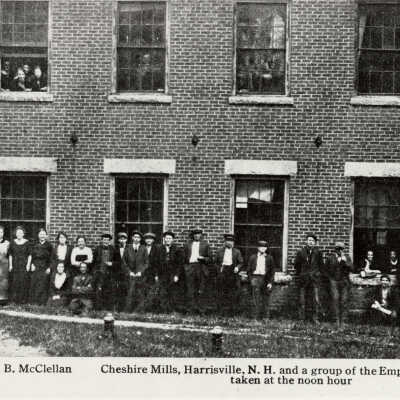 Cheshire Mills Employees outside building #2