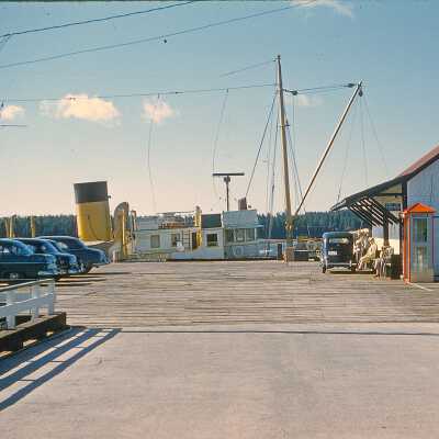 Town Wharf, St. Andrews, New Brunswick with Grand Manan Ferry | [Artist Unknown]