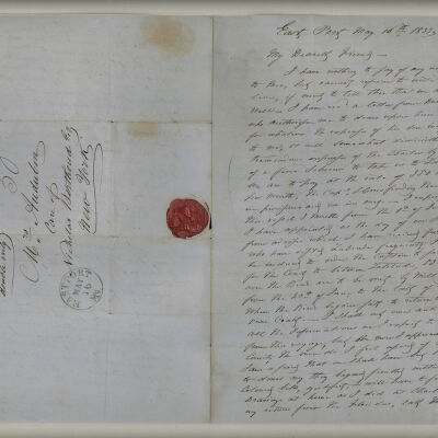 Letter from John James Audubon to his wife written from Eastport, Maine | John James Audubon | May 16, 1833
