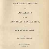 Lorenzo Sabine | Biographical Sketches of Loyalists of the American Revolution [2nd Edition] | 1864 - Image 2