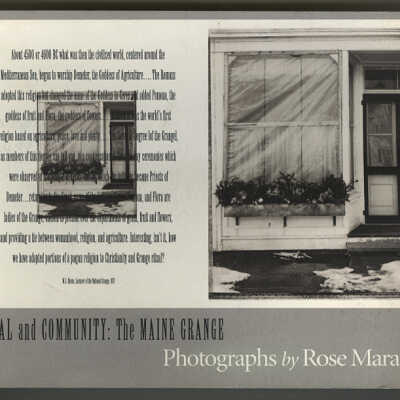 Ritual and Community: The Maine Grange | Photographs by Rose Marasco
