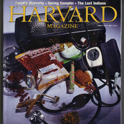 A Woodsplint Basket | Laurel Thatcher Ulrich | Harvard Magazine, Volume 104, Number 4, March - April, 2002, pp. 50 - 56, 102 - 103