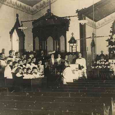 Christ Episcopal Church interior, c.1890