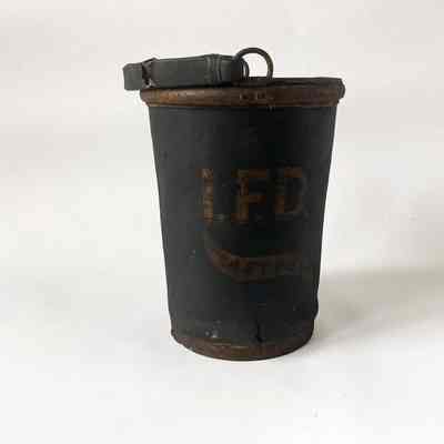 Leather Fire Buck | Independent Fire Department, Eastport, Maine, c.1840
