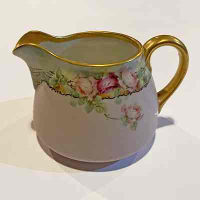 Creamer. Hand Painted China | Martha "Mattie" Waide | Eastport, Maine