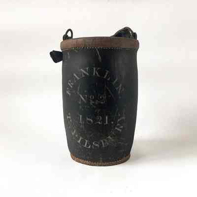 Leather Fire Buck | Franklin No. 2 Fire Company, Eastport, Maine, 1821 | T. Pilsbury