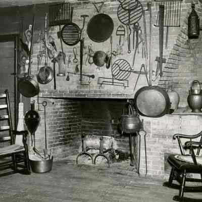 Lincoln House kitchen. Photograph by Cecil Greenlaw, 1952.