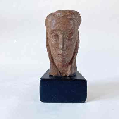 Helena Simkhovitch - 18: La Jeune Grecque : 6 1/2 x 3 1/2 ; terra cotta