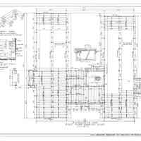 Passamaquoddy Bay Tidal Power Development | Temporary Buildings | Hospital | Foundation & First Floor Framing Plan | Q-E 24/5