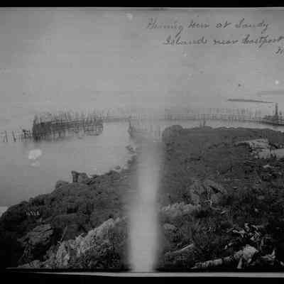 Herring Weir at Sandy Island near Eastport, Maine