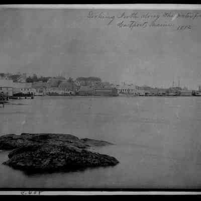 Looking North Along the Waterfront, Eastport, Maine | 1882