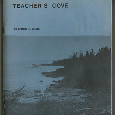 Teacher's Cove: A Prehistoric Site on Passamaquoddy Bay | Stephen A. Davis | New Brunswick Archaeology Series 1, Number 1 | 1978