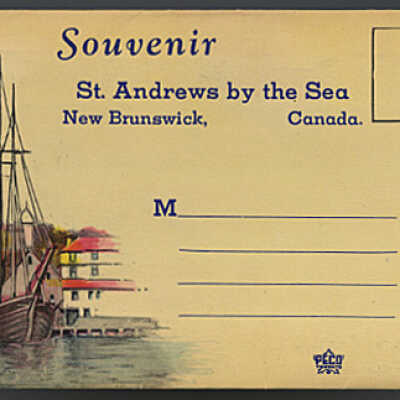 Souvenir: St. Andrews by the Sea, New Brunswick, Canada | Envelope containing set of postcards of St. Andrews, New Brunswick