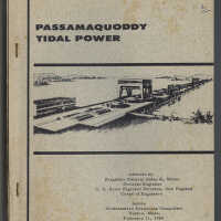 Passamaquoddy Tidal Power | Address by Brigadier General Alden K. Sibley, Division Engineer | 1960