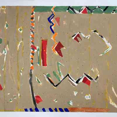 David Umholtz | Campobello Beach | Mixed Media on Paper | 54" x 38"