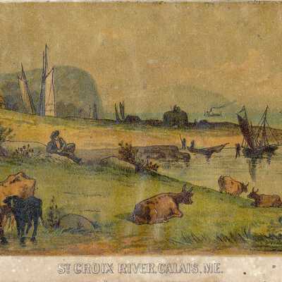 St. Croix River, Calais, Me. | J. H. Bufford's Sons, Lithographers, Boston | c.1860