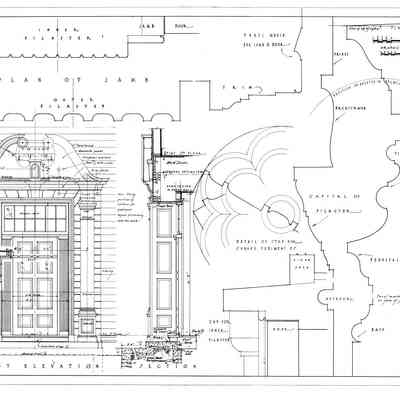Passamaquoddy Bay Tidal Power Development | Temporary Buildings | School-House | Construction Details | Q-E 28/7