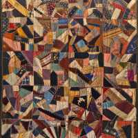 Sarah Preble Livermore (1867-1961) | Crazy Quilt | Eastport, Maine | c.1890s