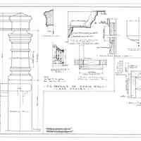 Passamaquoddy Bay Tidal Power Development | Temporary Buildings | Guest House | Details of Stair Hall and Stairs | Q-E 20/10