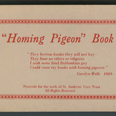 The "Homing Pigeon" Book Tracker | St. Andrews Civic Trust, St. Andrews, New Brunswick