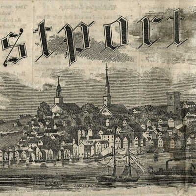 Eastport Sentinel Engraving 1852