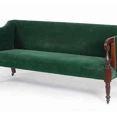 Example of a c.1820 Sheraton Sofa in good repair.