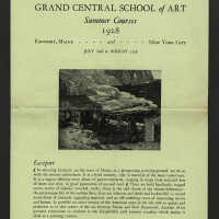 Grand Central School of Art Summer Courses 1928, Eastport, Maine and New York City, July 2nd to August 11th
