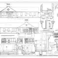 Passamaquoddy Bay Tidal Power Development | Temporary Buildings | Hospital | Right Side Elevations & Details | Q-E 24/3