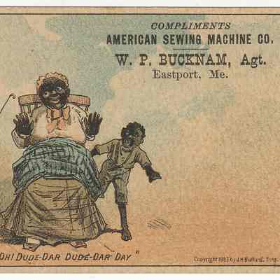American Sewing Machine Company | W.P. Bucknam, Agent, Eastport, Maine | Trade Card | J. H. Bufford & Sons,, 1883