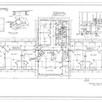 Passamaquoddy Bay Tidal Power Development | Temporary Buildings | Utilities Building | Second Floor Plan | Q-E 21/2