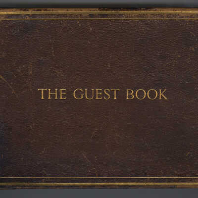 The Guest Book | Campobello Island, New Brunswick | Filled with Handwritten Entries, 1894 - 1928.