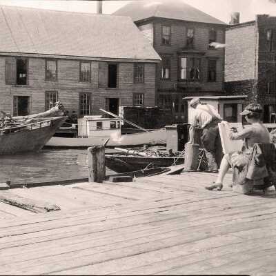Waterfront, Eastport, Maine c.1930