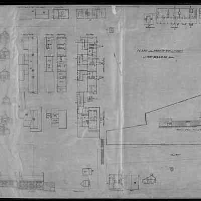 Plans of Public Buildings at Fort Sullivan, Eastport, Maine