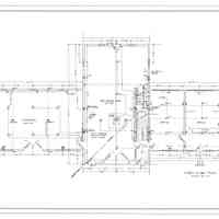 Passamaquoddy Bay Tidal Power Development | Temporary Buildings | Utilities Building | First Floor Plan | Q-E 21/1