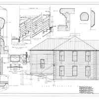 Passamaquoddy Bay Tidal Power Development | Temporary Buildings | School-House | Side Elevation - South | Q-E 28/5
