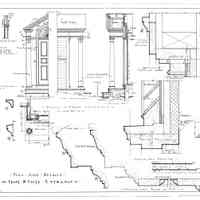 Passamaquoddy Bay Tidal Power Development | Temporary Buildings | Guest House | Full Size Details of Front & Suite Entrances | Q-E 20/7