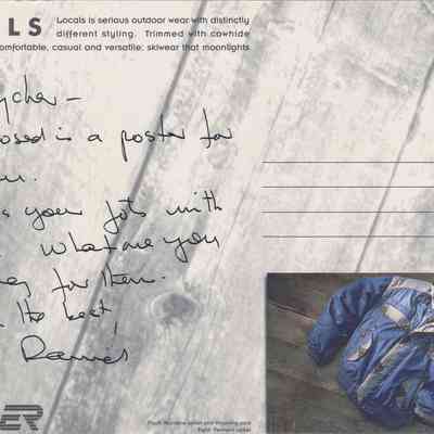 Back of Card Accompanying Poster