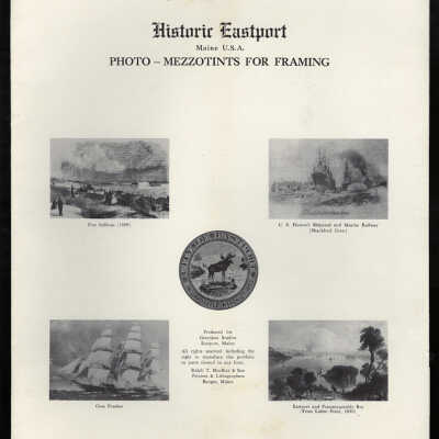 Historic Eastport, Maine, U.S.A. | Photo-Mezzotints for Framing | Produced by Greenlaw Studios, Eastport, Maine