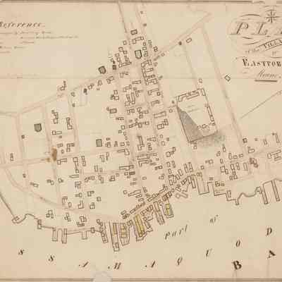 Plan of the Village of Eastport, Maine | William Anson | Survey of 1835 | Color Photograph of Original Map
