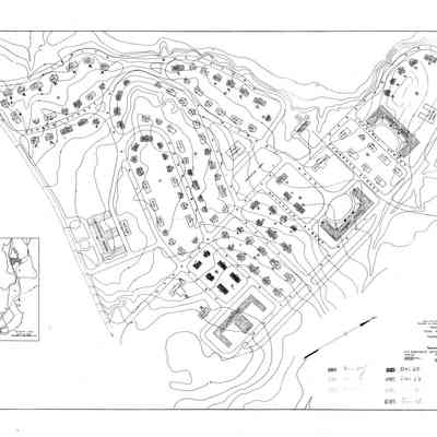 Passamaquoddy Bay Tidal Power Development | Temporary Buildings | Plot Plan | Q-A 10/1