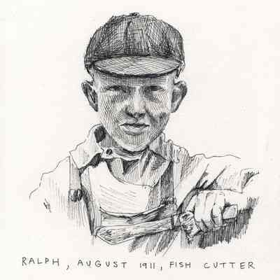 Maeve McCool | Ralph, August, 1911, Fish Cutter | Drawing, 2023