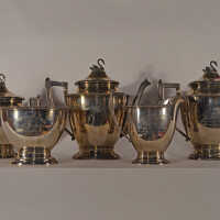 Sterling Silver Presentation Coffee Pot & Service Set | Shreve, Stanwood & Company | 1867 | Boston