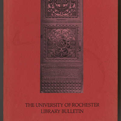 Kate Gannett Wells, Anti-Suffragist | Mary M. Huth | The University of Rochester Library Bulletin, Volume XXXIV, 1981, pp. 3-23