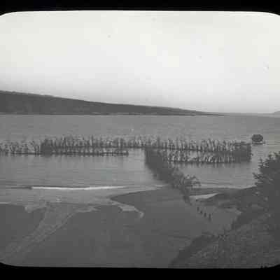 Fish Weir | Howard's Mountain | Machias Bay | Glass Magic Lantern Slide | R. Clinton Fuller |