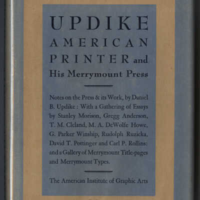 Updike: American Printer and His Merrymount Press