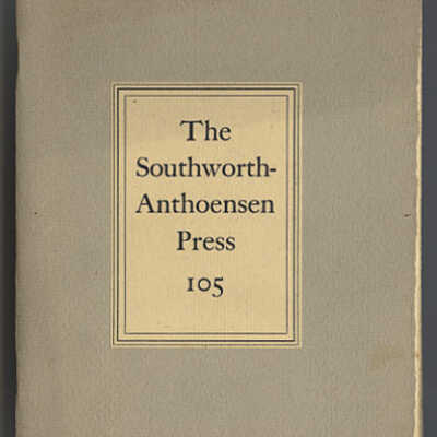 The Southworth-Anthoensen Press 105: A Visit to the Southworth-Anthoensen Press of Portland, Maine | Paul A. Bennett
