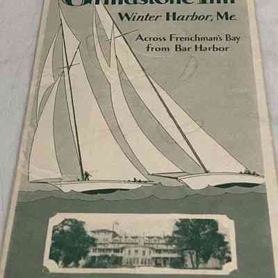 Grindstone Inn | Winter Harbor, Maine | Brochure | 1929