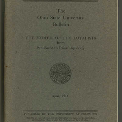 The Exodus of the Loyalists from Penobscot to Passamaquoddy | Wilbur H. Siebert