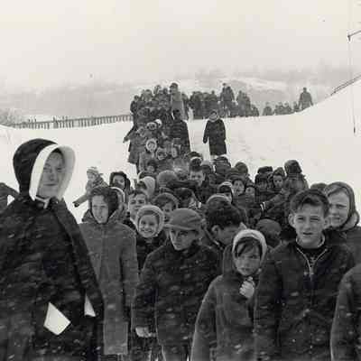 Ian MacEachern | Nun and School Children, North End, Saint John, New Brunswick, 1964