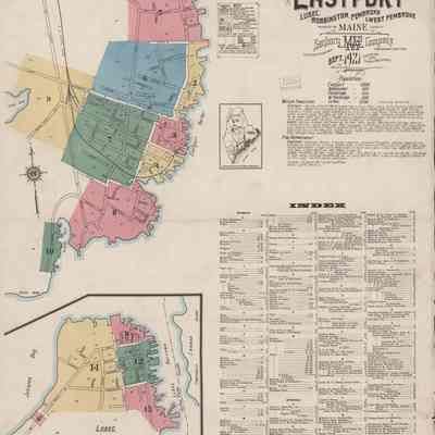 Eastport and Lubec, Maine Sanborn Map Co., Dec, 1921, Sheet 1
